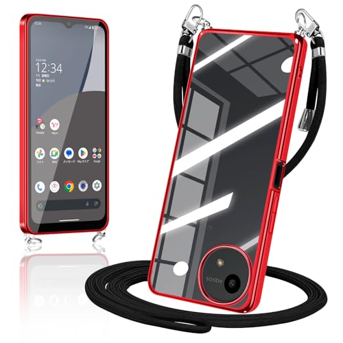Amazon.co.jp: AQUOS wish4 ケース クリア ショルダー ウィッシュ4 SH
